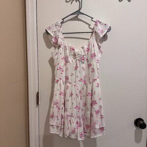 White floral Hollister skort, size small